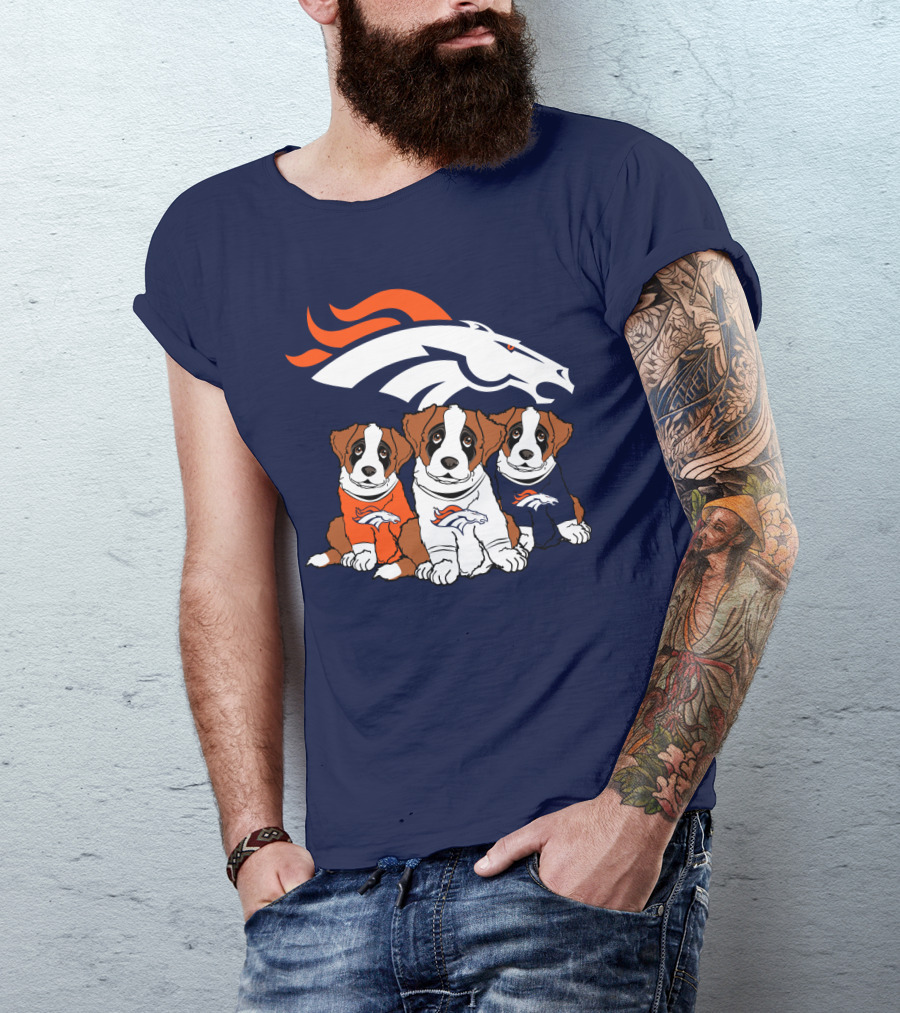 Denver Broncos Saint Bernard T-Shirt