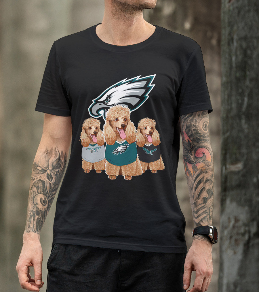 Philadelphia Eagles Poodle Trio T-Shirt