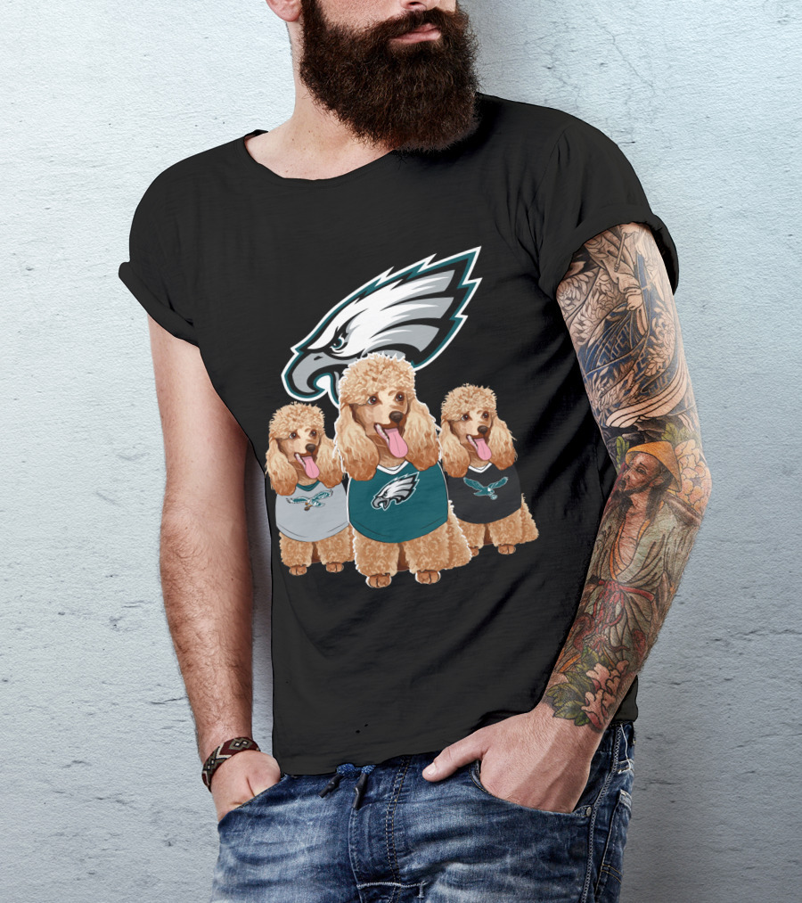 Philadelphia Eagles Poodle Trio T-Shirt