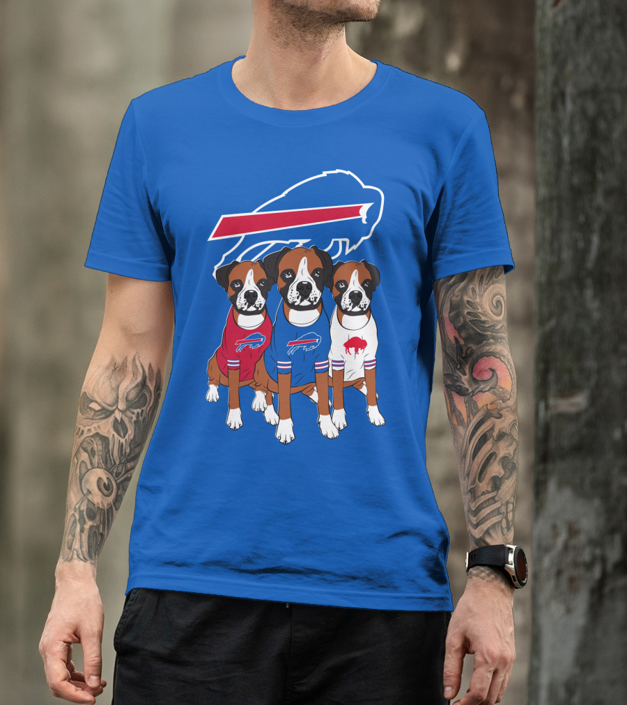 Buffalo Bills Boxer Dogs T-Shirt