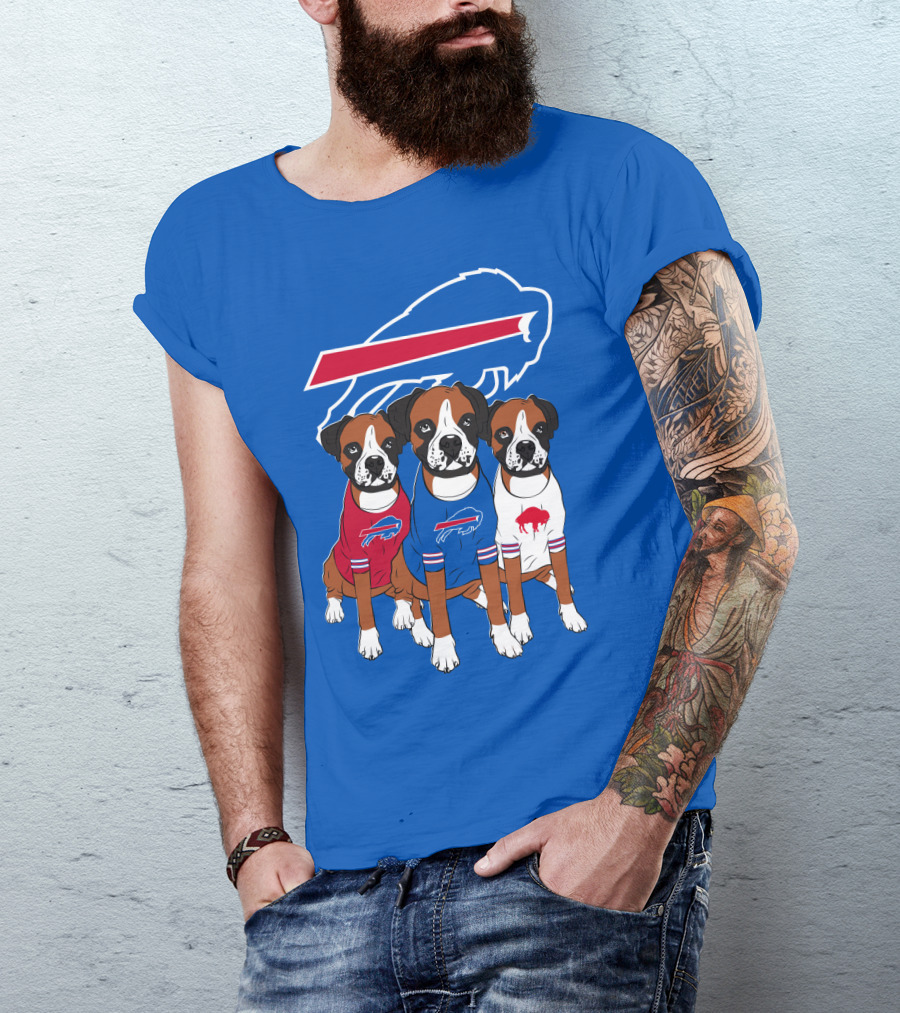 Buffalo Bills Boxer Dogs T-Shirt