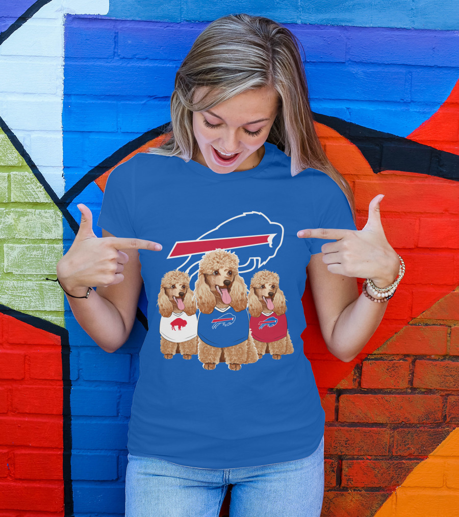 Buffalo Bills Poodle Trio T-Shirt