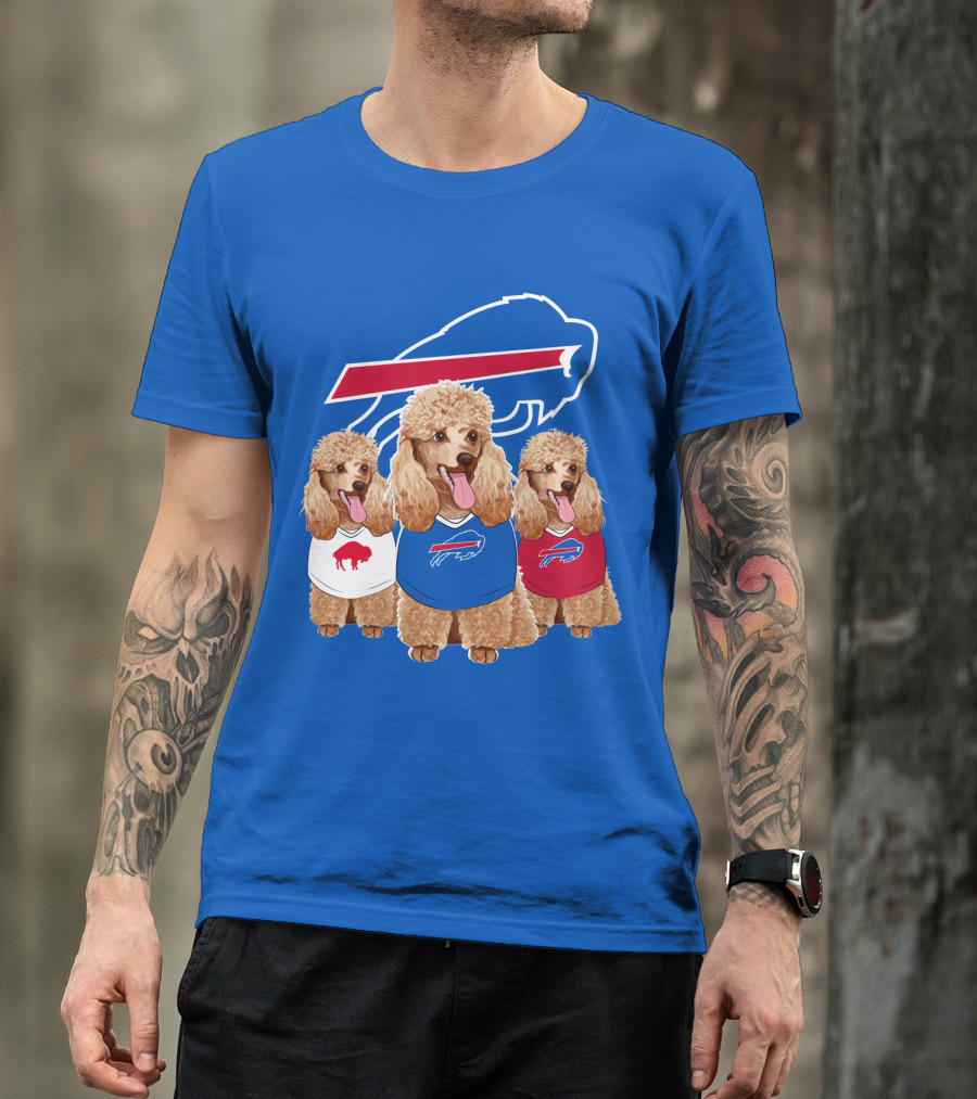 Buffalo Bills Poodle Trio T-Shirt
