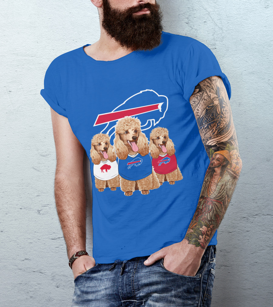 Buffalo Bills Poodle Trio T-Shirt