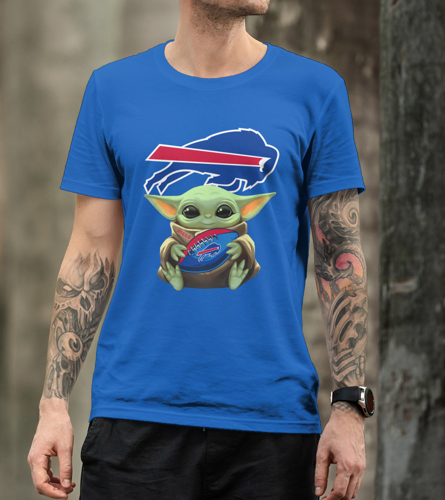 Baby Yoda Bills Buffalo Football Fan T-Shirt