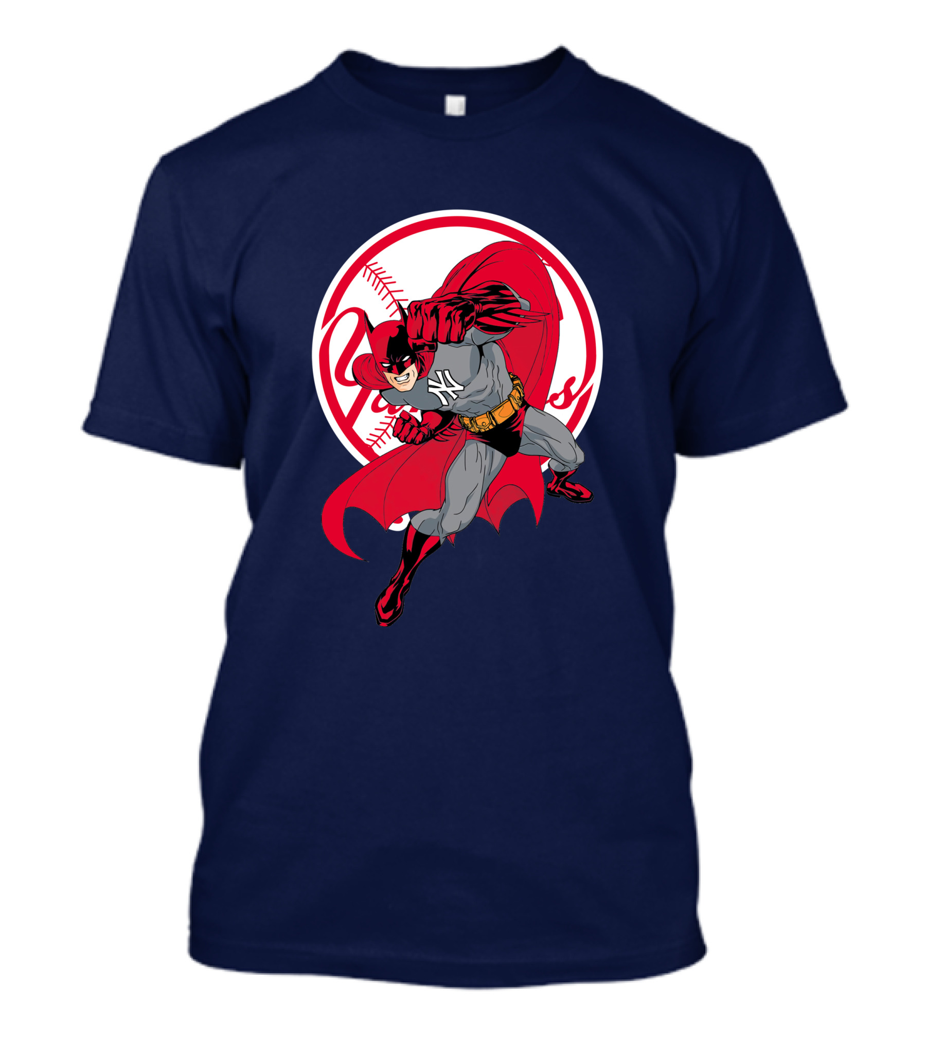 Batman Yankees Baseball Hero Iconic Mashup T-Shirt