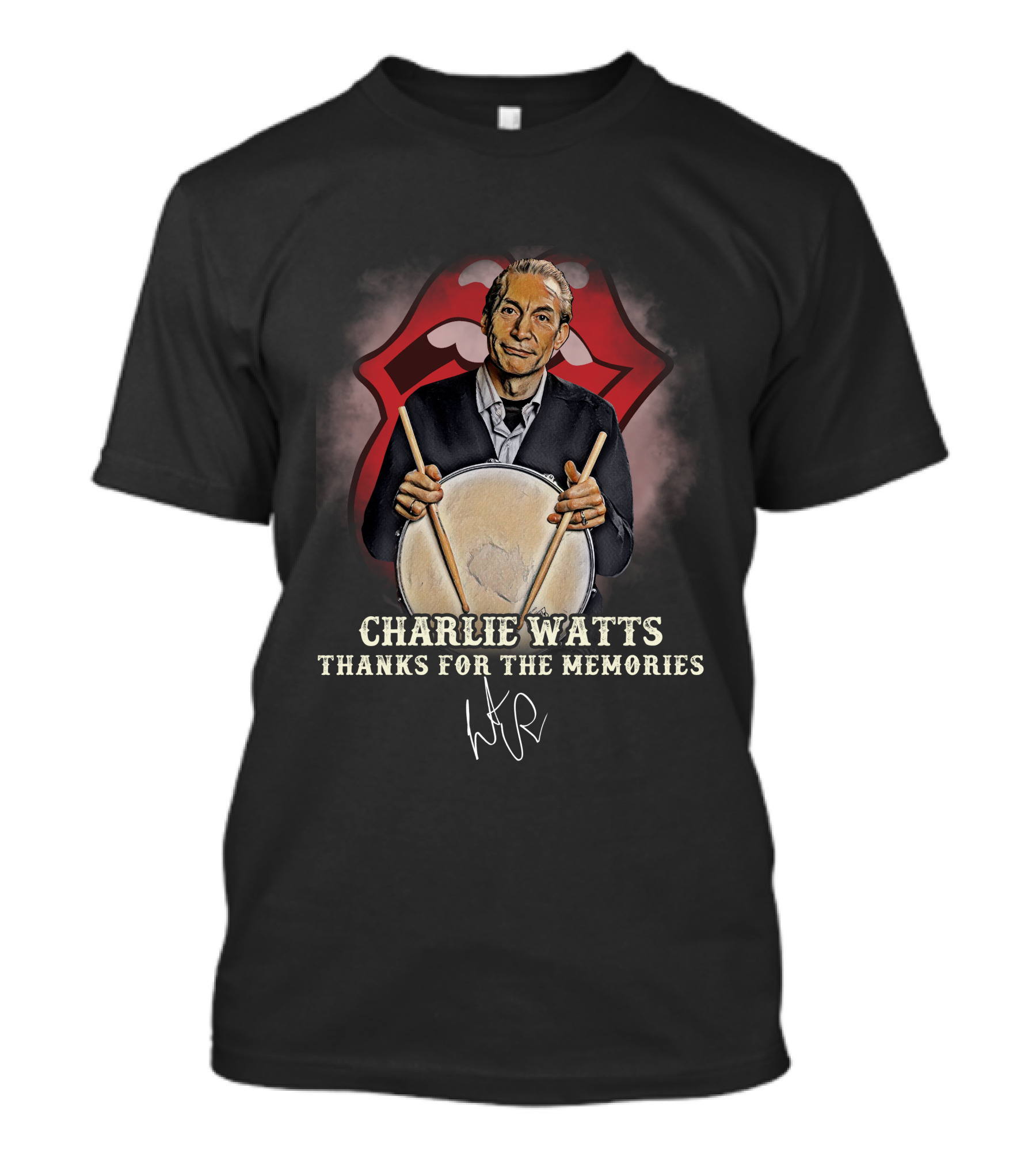 Charlie Watts Thanks For The Memories T-Shirt