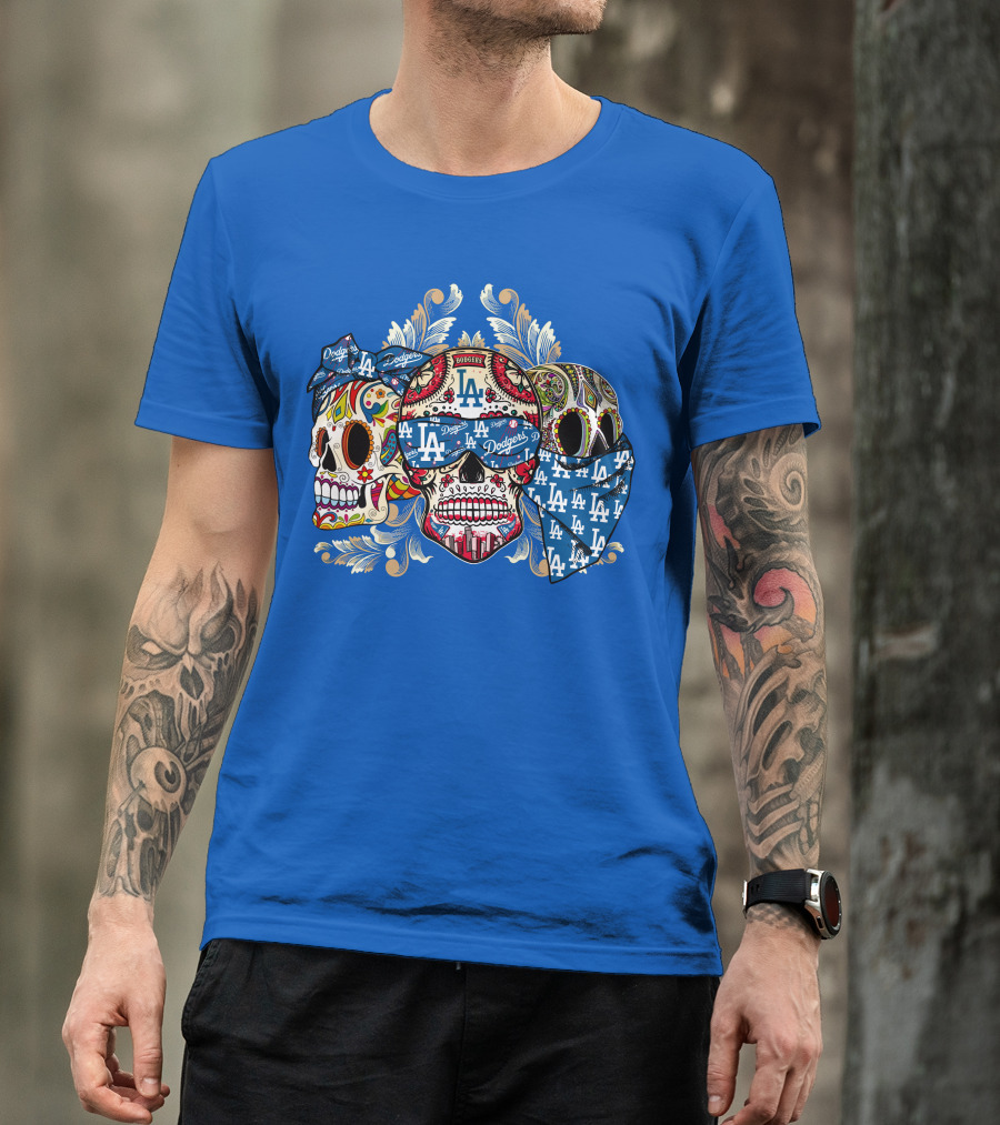 La Dodgers Sugar Skull Trio T-Shirt