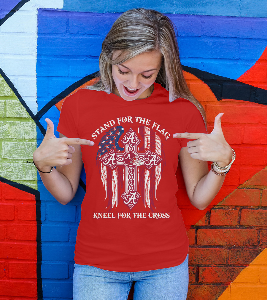 Stand For The Flag Kneel For The Cross Alabama A T-Shirt