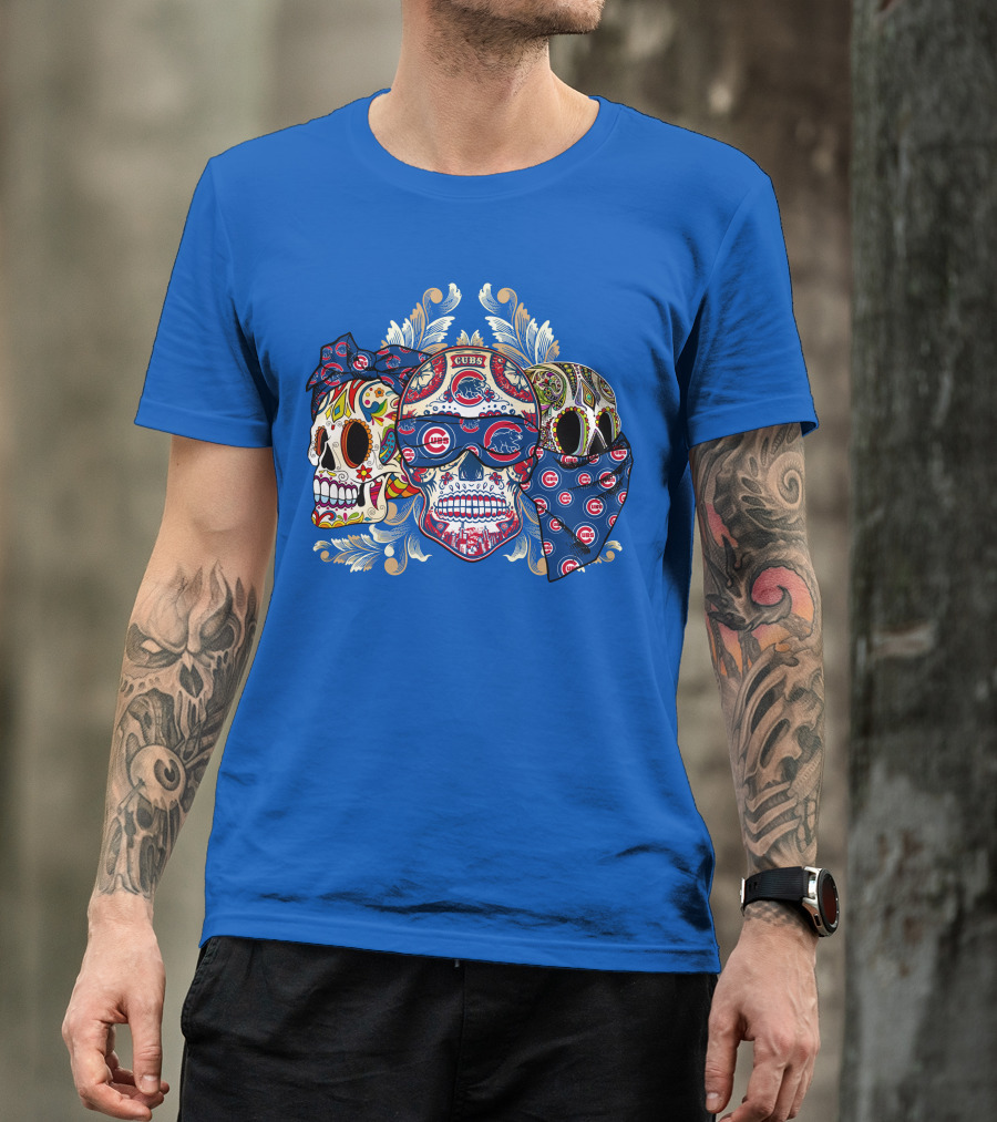Cubs Sugar Skull T-Shirt