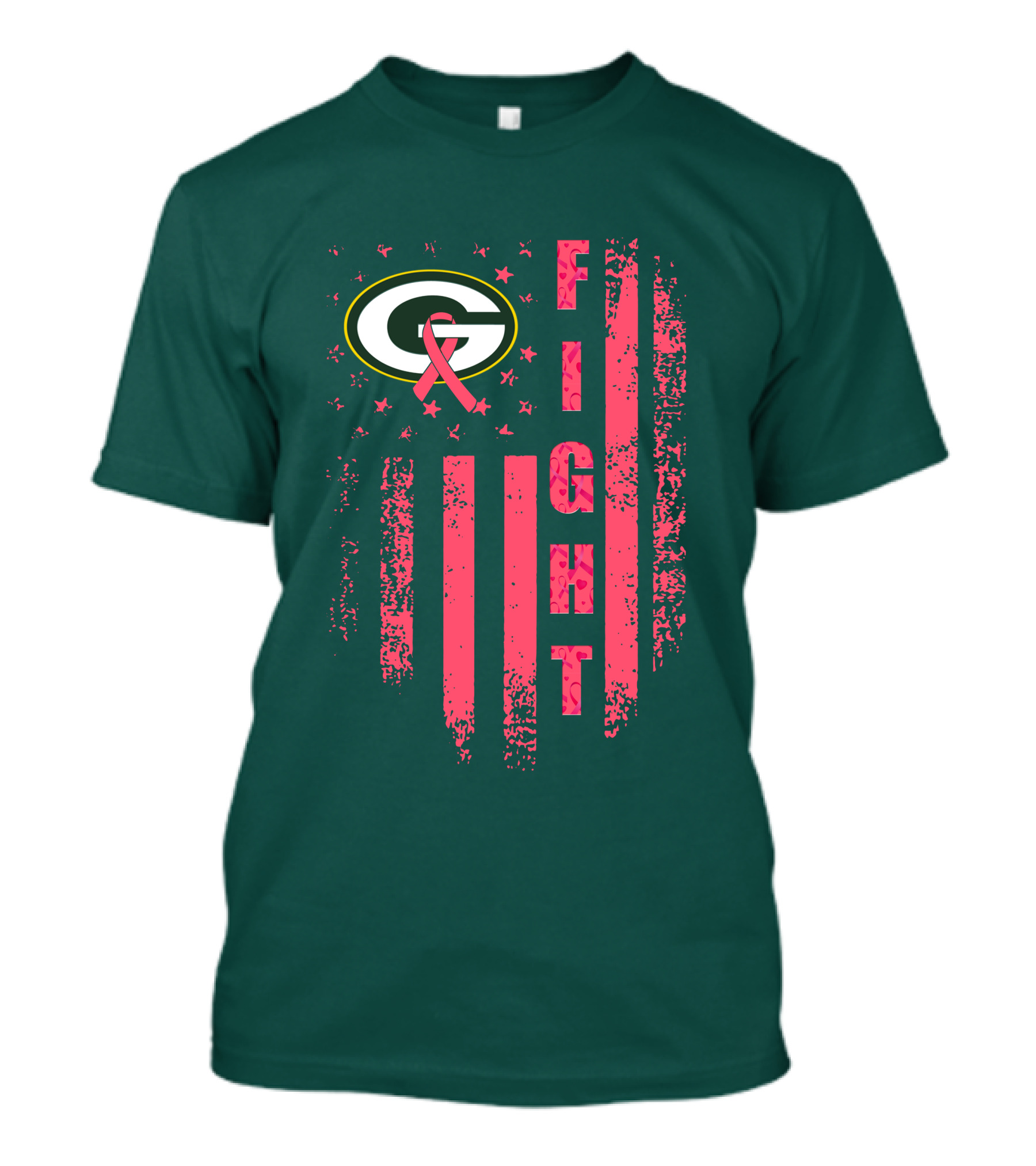 Green Bay Packers Fight Breast Cancer T-Shirt
