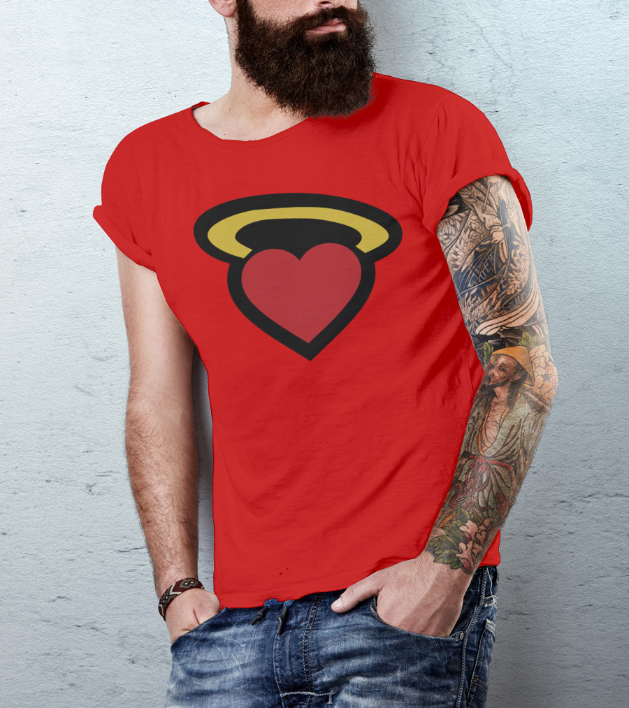 Poppin Store Miami Heat Heart Halo T-Shirt