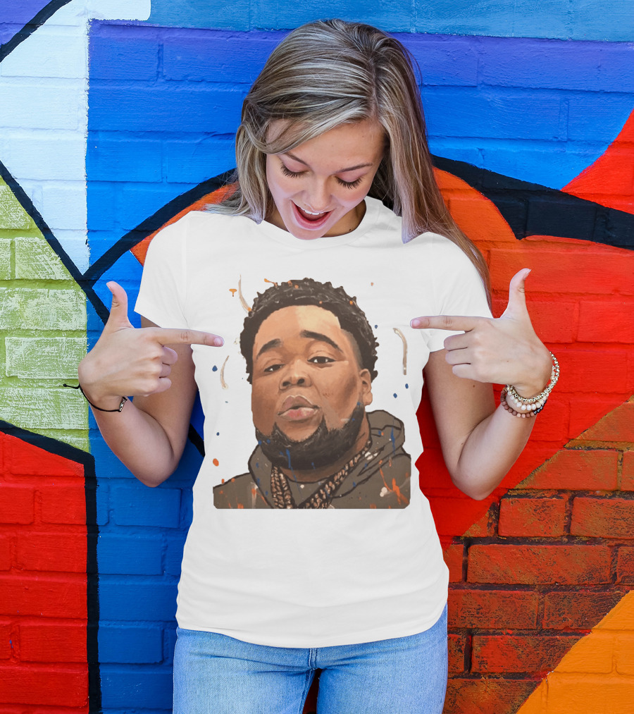 Rod Wave Hoodie Portrait Splash T-Shirt