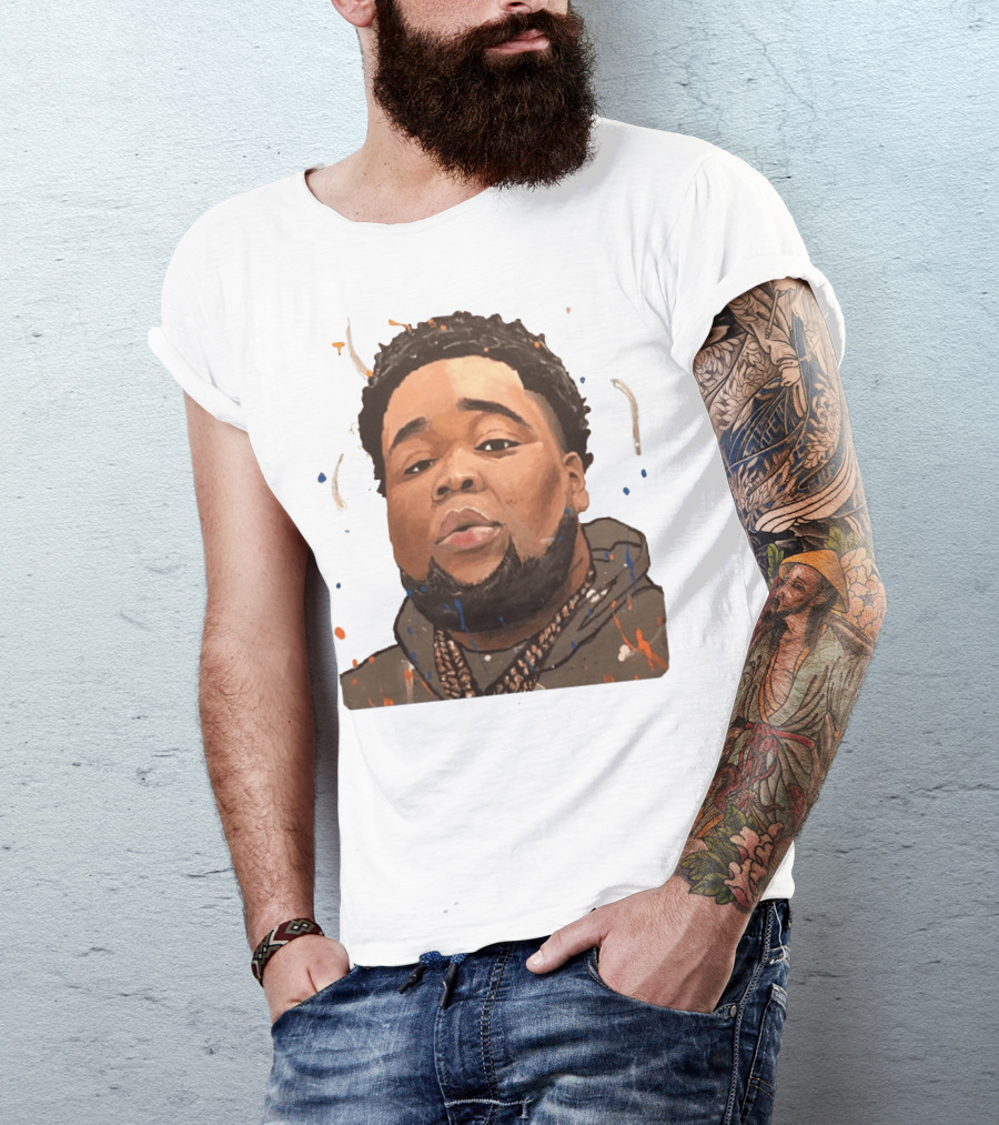 Rod Wave Hoodie Portrait Splash T-Shirt