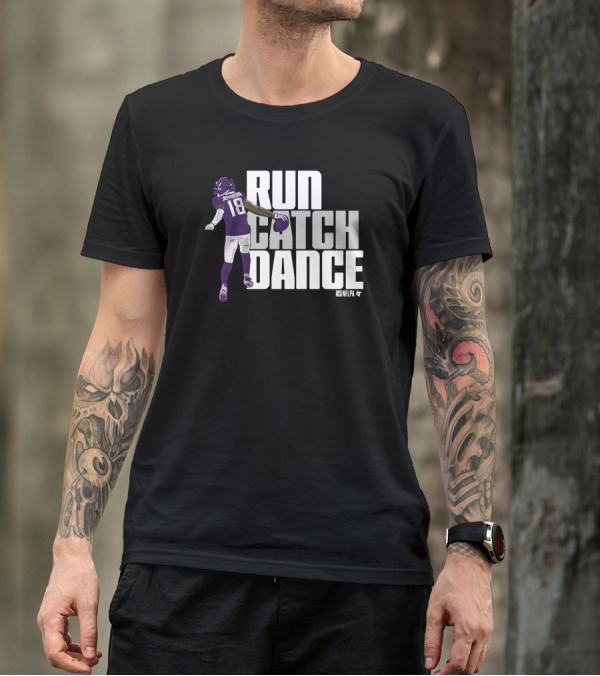 Justin Jefferson NFLPA Run Catch Dance T-Shirt