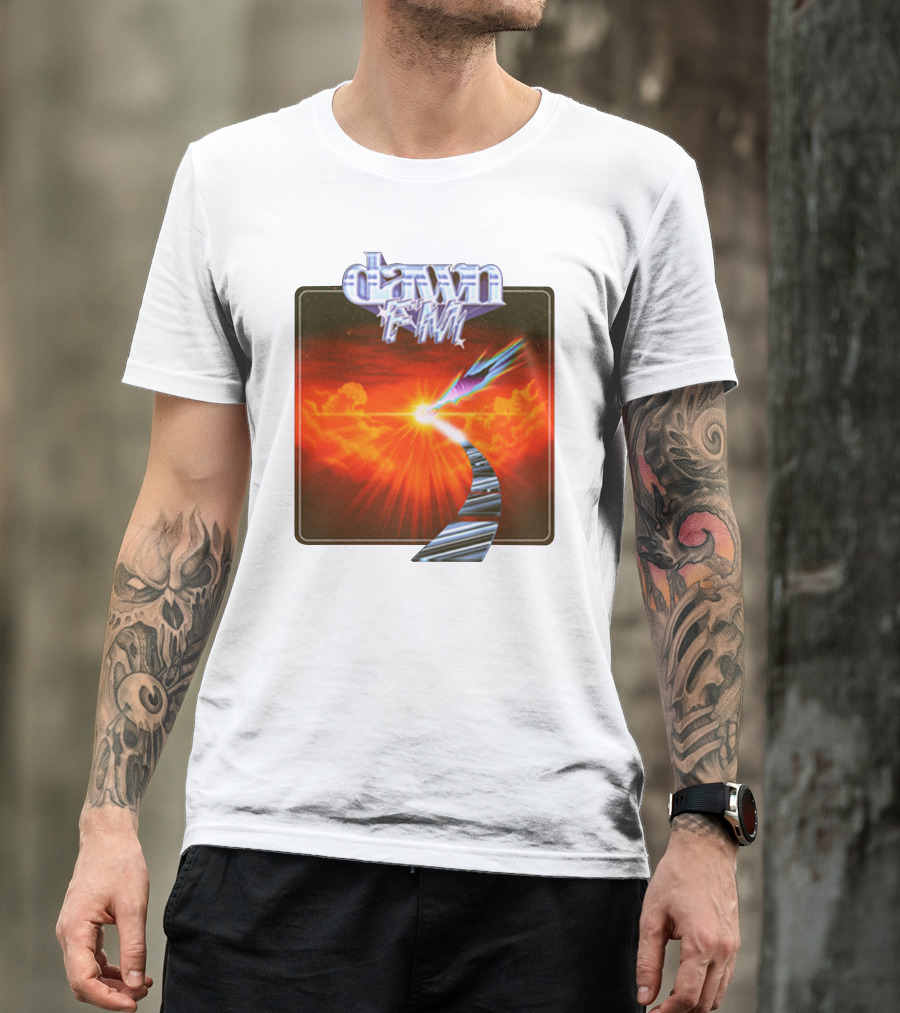 Dawn FM Album Cover Retro Sunset Pathway T-Shirt