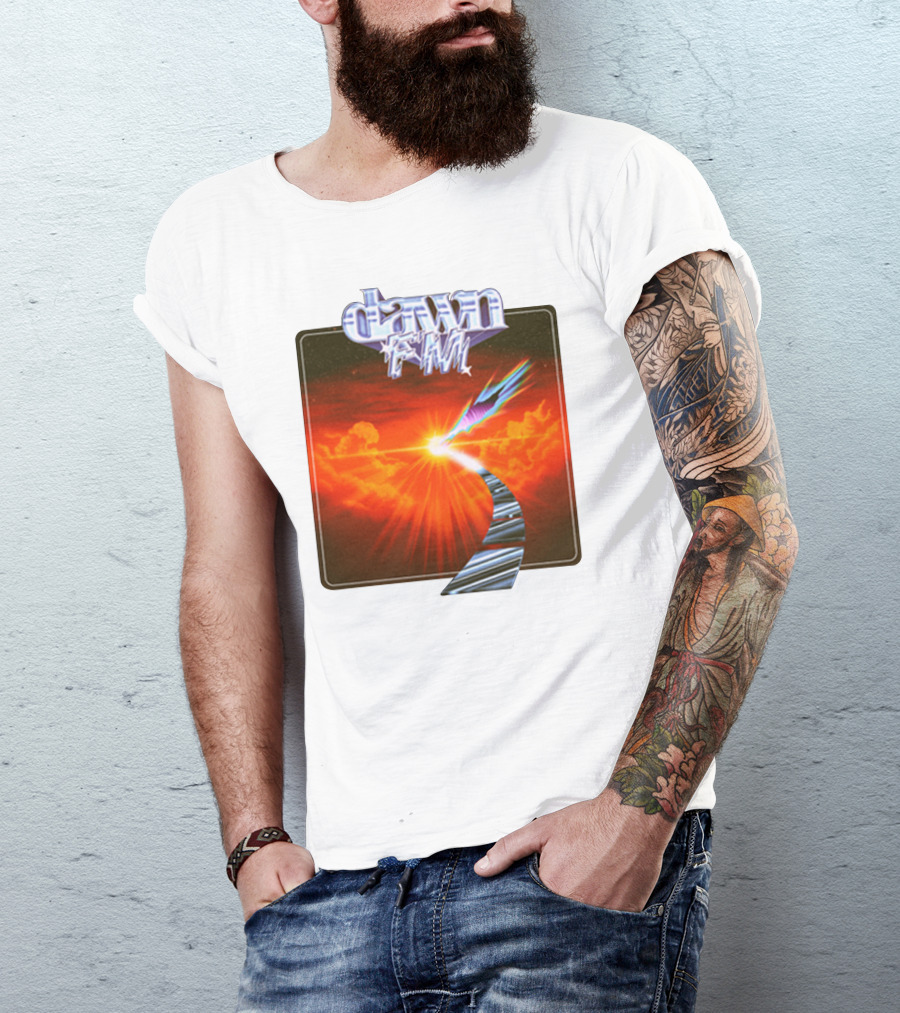 Dawn FM Album Cover Retro Sunset Pathway T-Shirt
