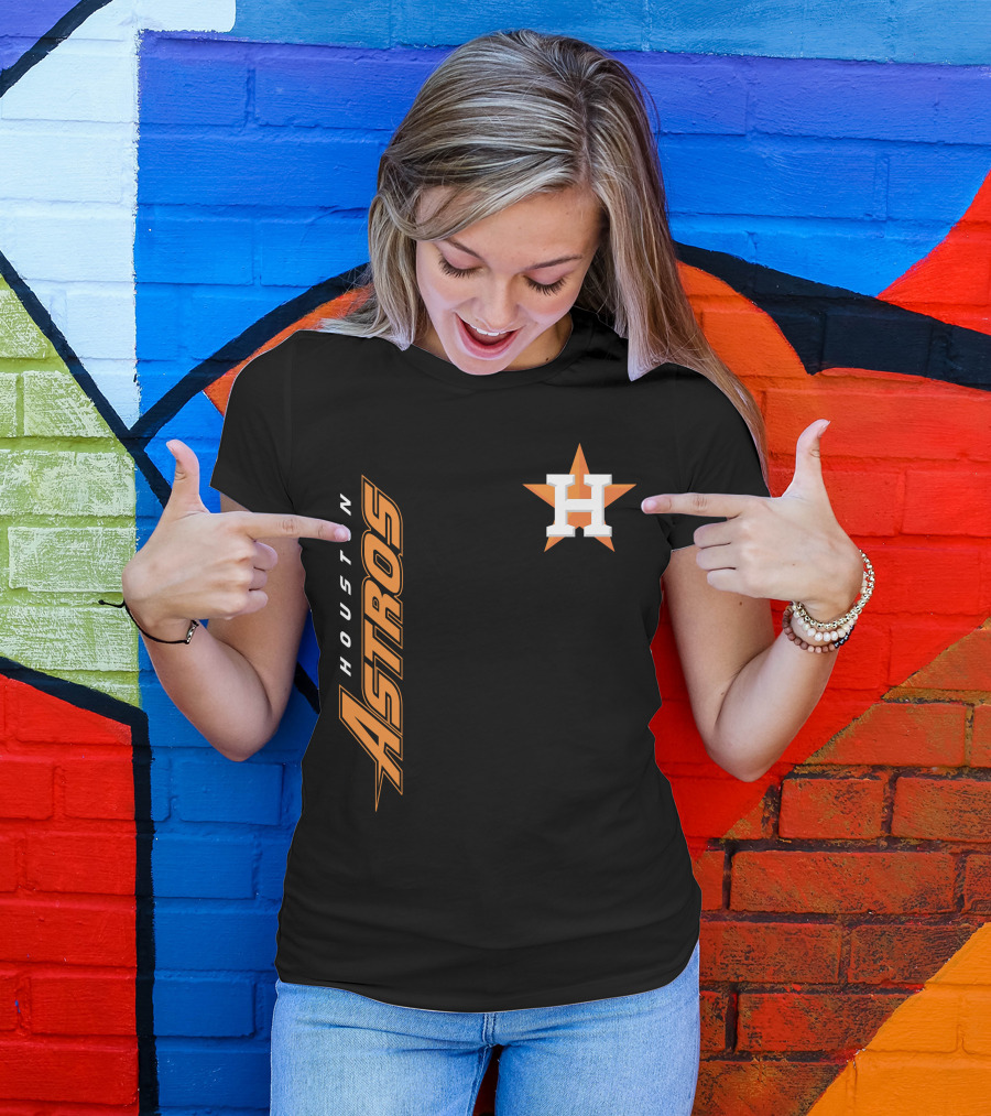 Houston Astros Mlb Team Logo H Star T-Shirt