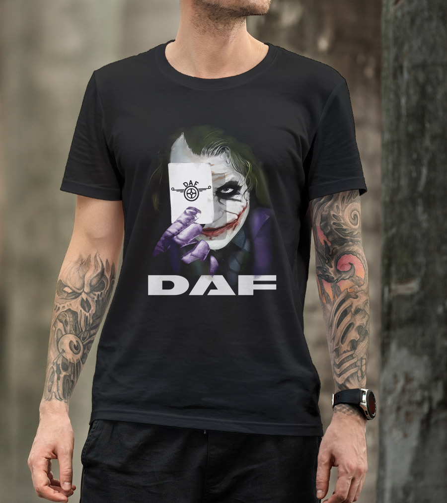 Daf Joker Card Face Iconic Style T-Shirt