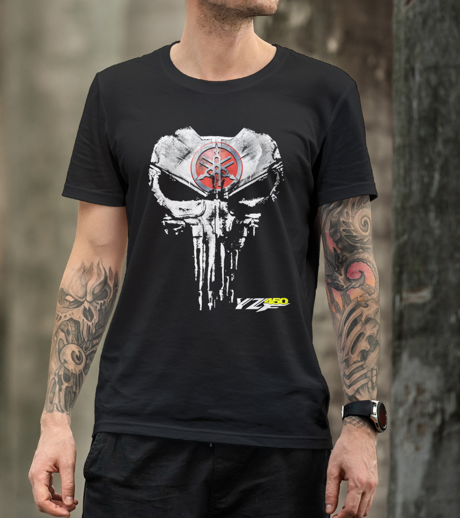 Yamaha Yfz450 Skull T-Shirt