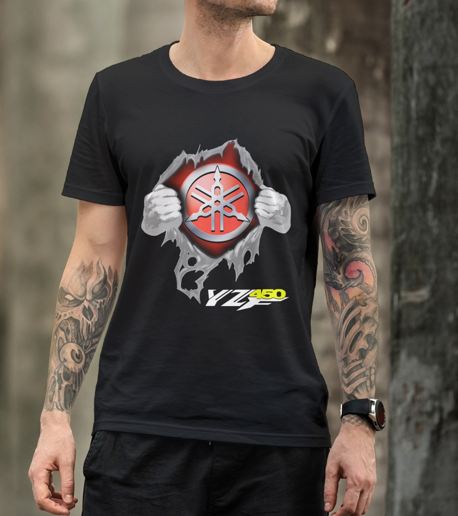 Yamaha Emblem Yz450 Dynamic Burst T-Shirt