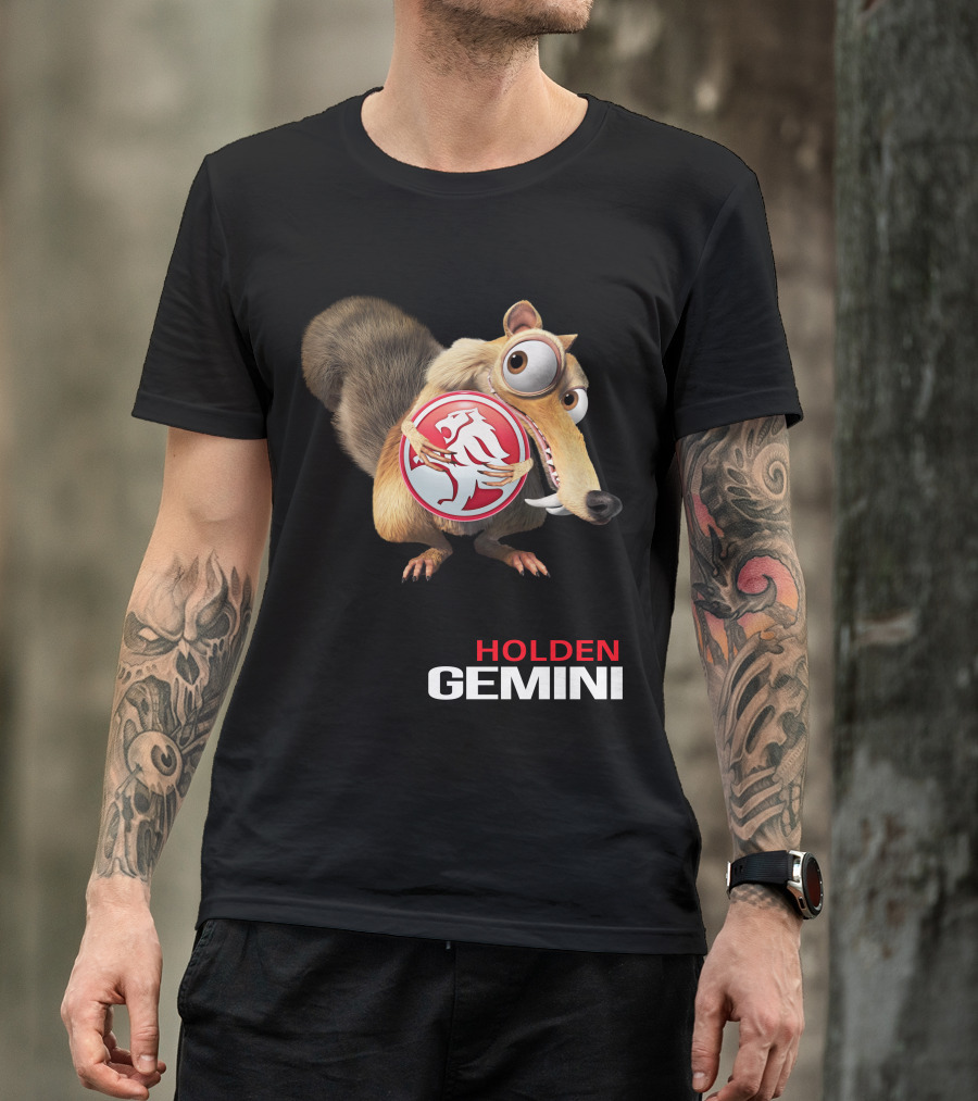 Holden Gemini Ice Age Scrat Logo Crossover T-Shirt