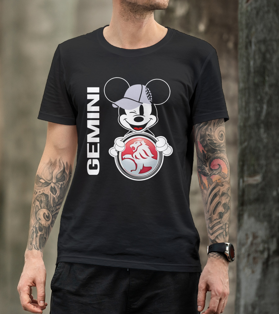 Gemini Mickey Holding Holden Lion T-Shirt