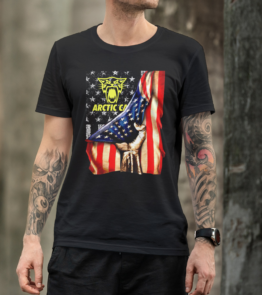 Arctic Cat American Flag Fist T-Shirt