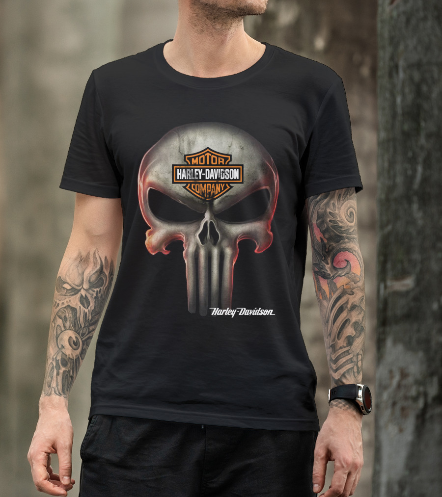 Harley Davidson Motor Company Skull T-Shirt