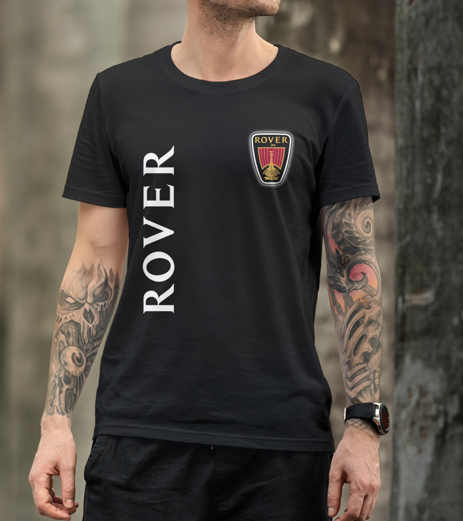 ROVER Emblem Vertical Text Classic T-Shirt