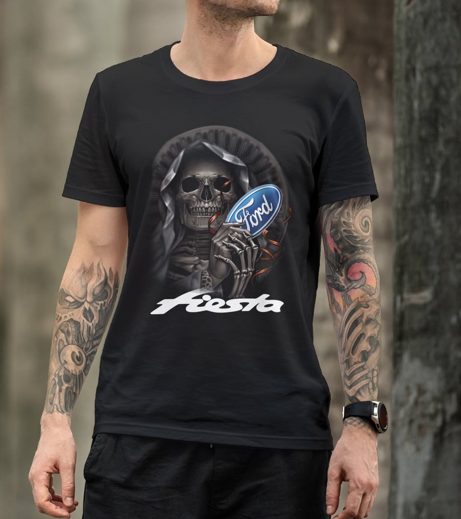 Ford Fiesta Skeleton Grim Reaper T-Shirt