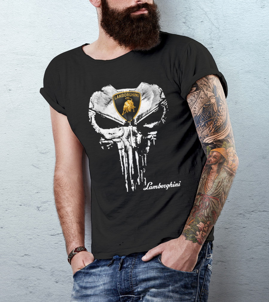 Lamborghini Skull Logo T-Shirt