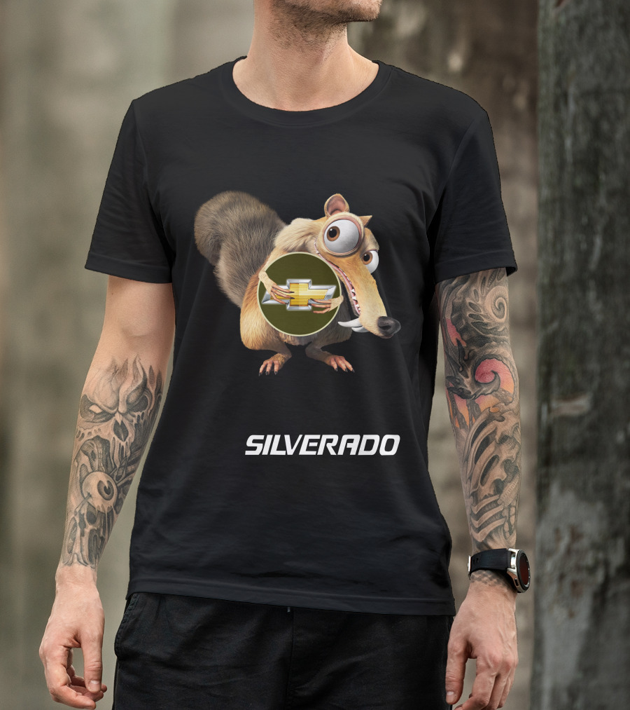 Silverado Scrat With Chevrolet T-Shirt