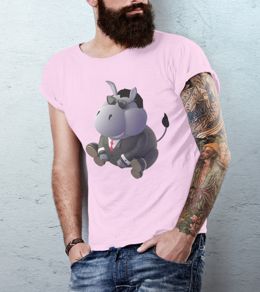 Dunkey Merch Stylish Cartoon Donkey In Suit And Sunglasses T-Shirt