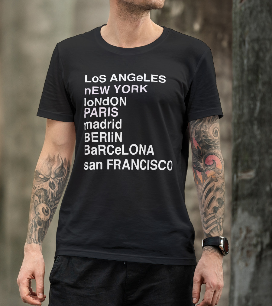 Anine Bing Paris Los Angeles New York London Madrid Berlin Barcelona San Francisco T-Shirt