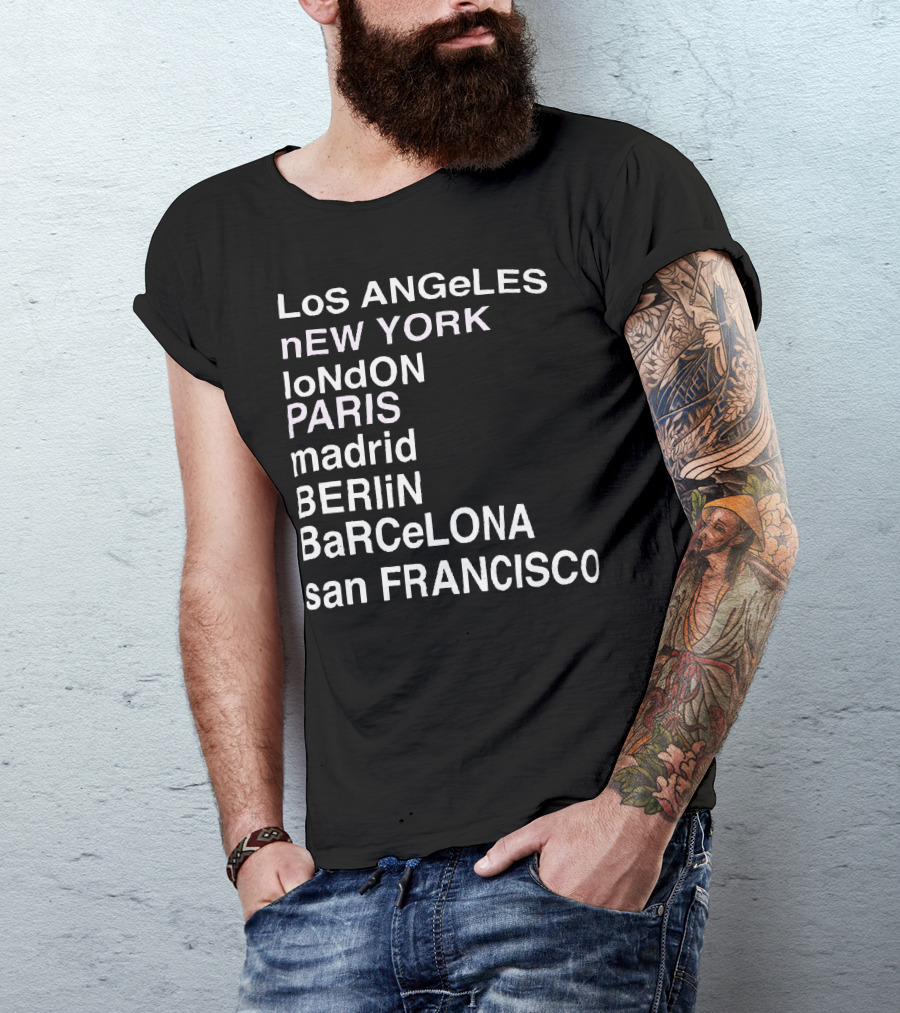 Anine Bing Paris Los Angeles New York London Madrid Berlin Barcelona San Francisco T-Shirt
