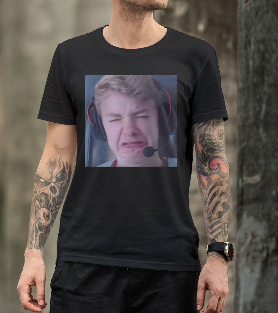 TommyInnit Meme Face Headset Expression Merch T-Shirt