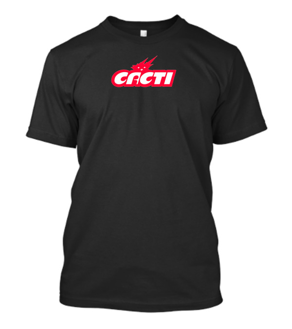 Cacti Merch Logo Red White Starburst T-Shirt