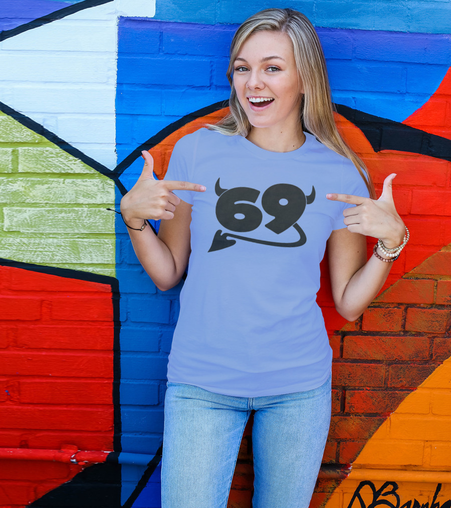 69 Devil Tail Horns King Princess Merch T-Shirt