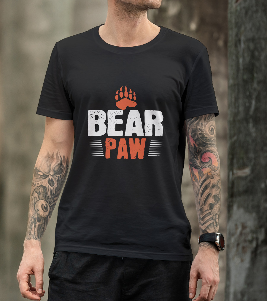 Bear Paw Claw Print T-Shirt