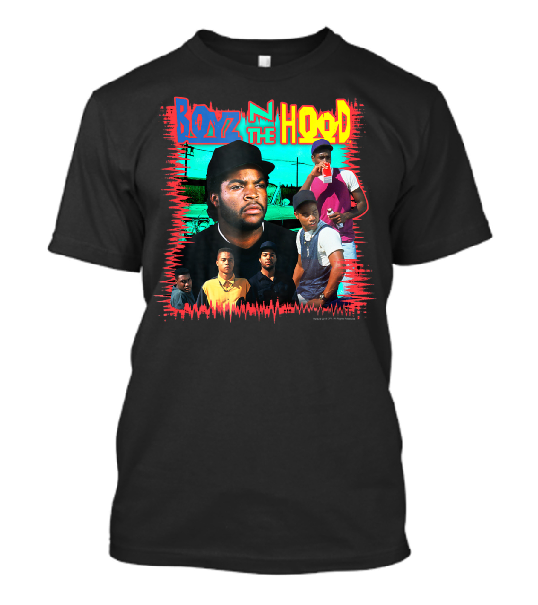 Boyz N The Hood Movie Characters And Scenes Compilation T-Shirt