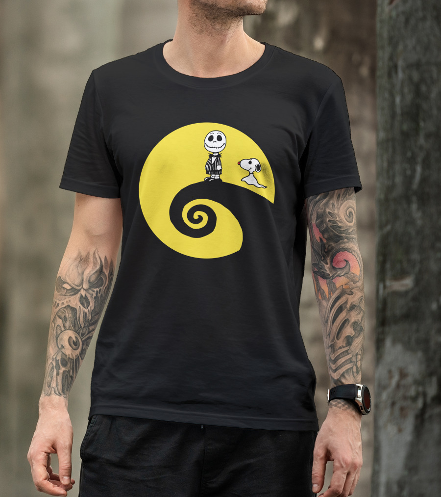 Jacksnop Nightmare Crossover With Dog On Spiral Hill T-Shirt