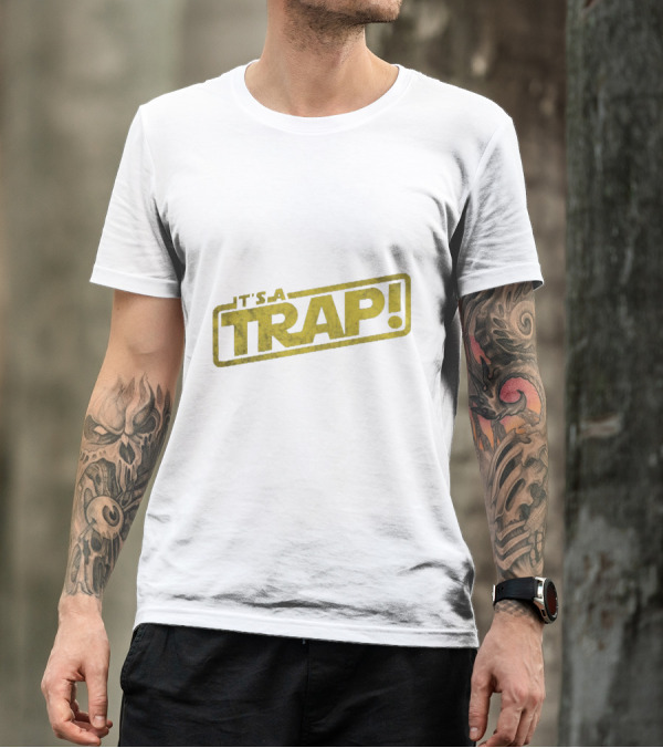 It's A Trap Star Wars Yellow Text Iconic T-Shirt