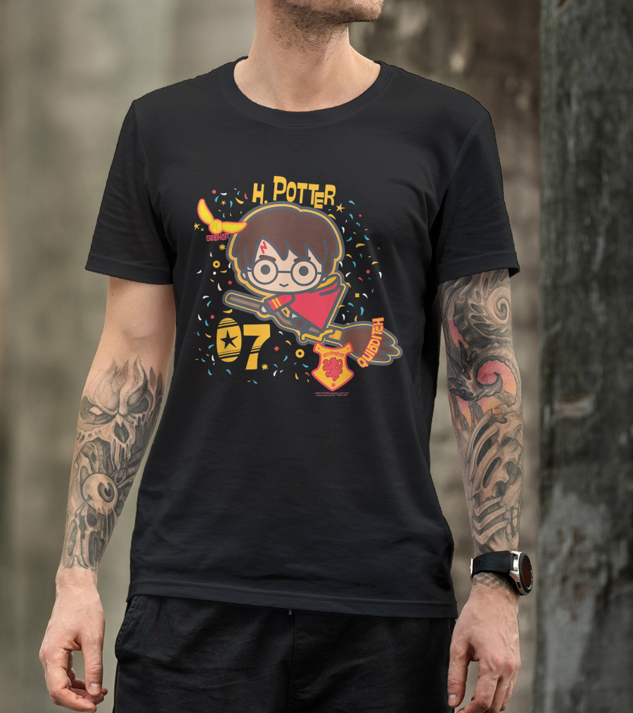 H Potter Gryffindor Seeker Quidditch T-Shirt