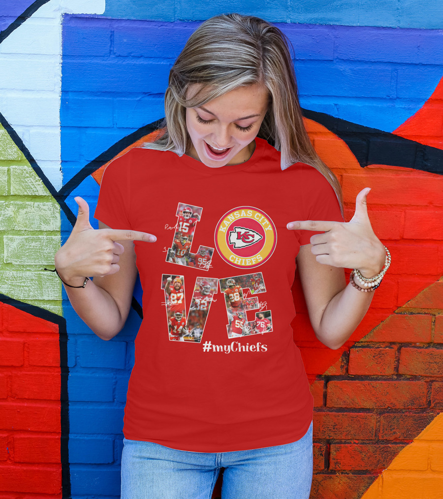Kansas City Chiefs Love #Mychiefs T-Shirt