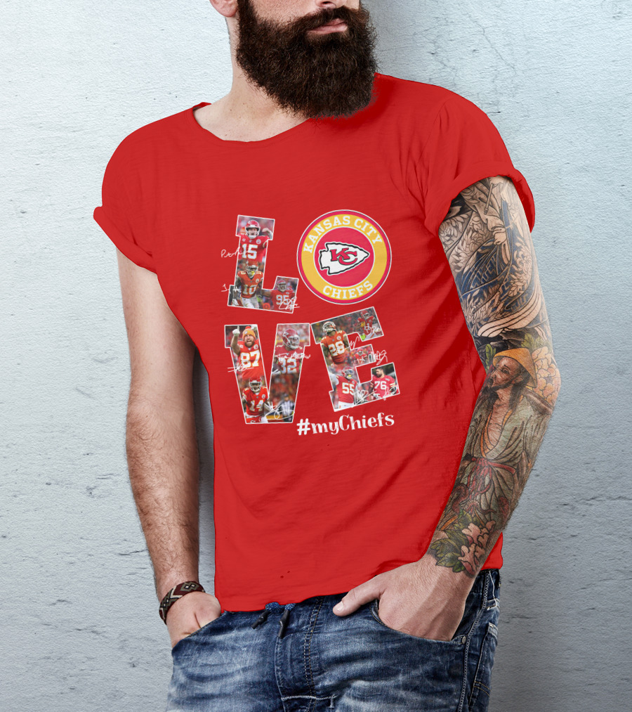 Kansas City Chiefs Love #Mychiefs T-Shirt