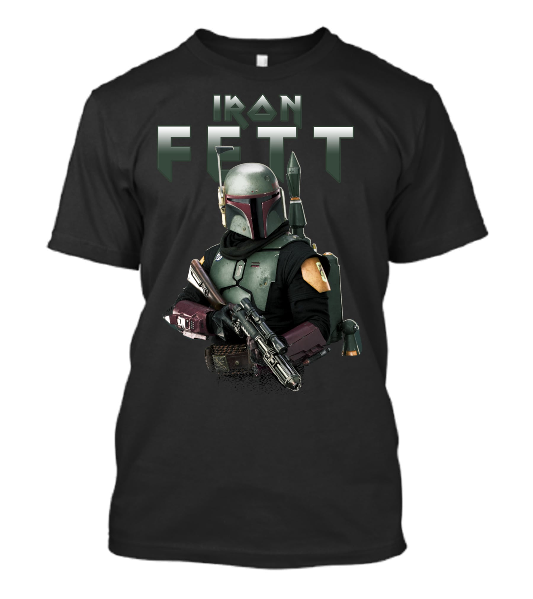 Iron Fett Boba Crossover Mandalorian Suit Concept T-Shirt