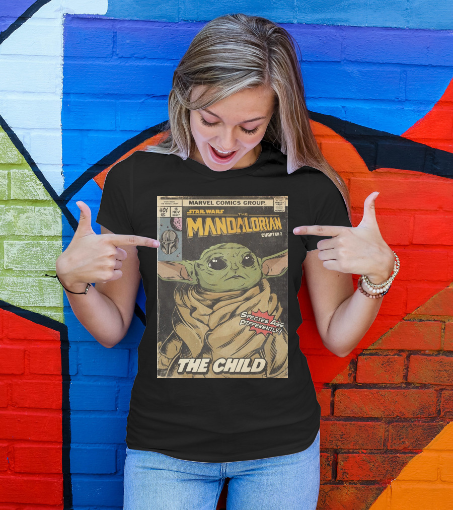 Marvel Comics Group Star Wars The Mandalorian Chapter 2 The Child Species Age Differently T-Shirt