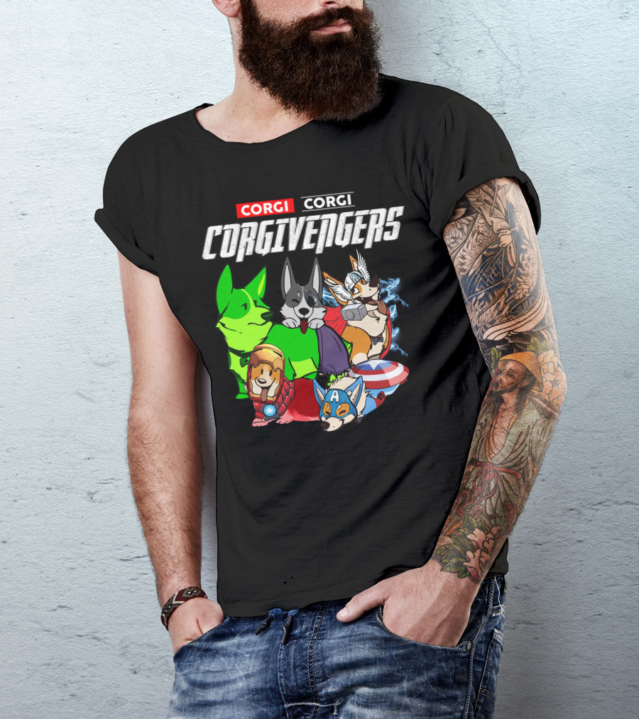 Corgi Corgi Corgivengers Dc1 T-Shirt