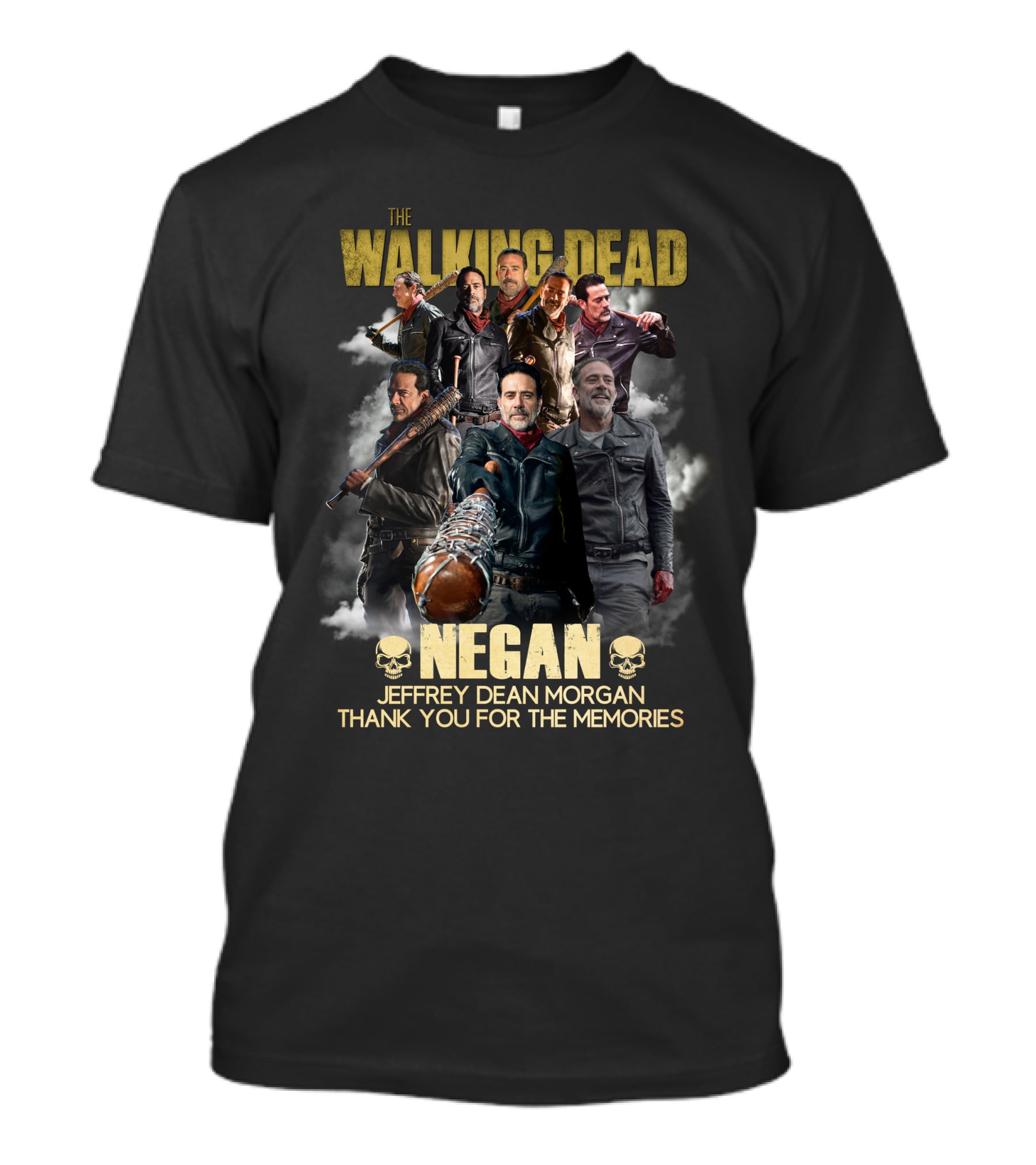The Walking Dead Negan Jeffrey Dean Morgan Thank You For The Memories T-Shirt